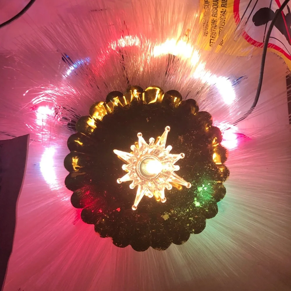 Party Light String with Yellow Flower Accents